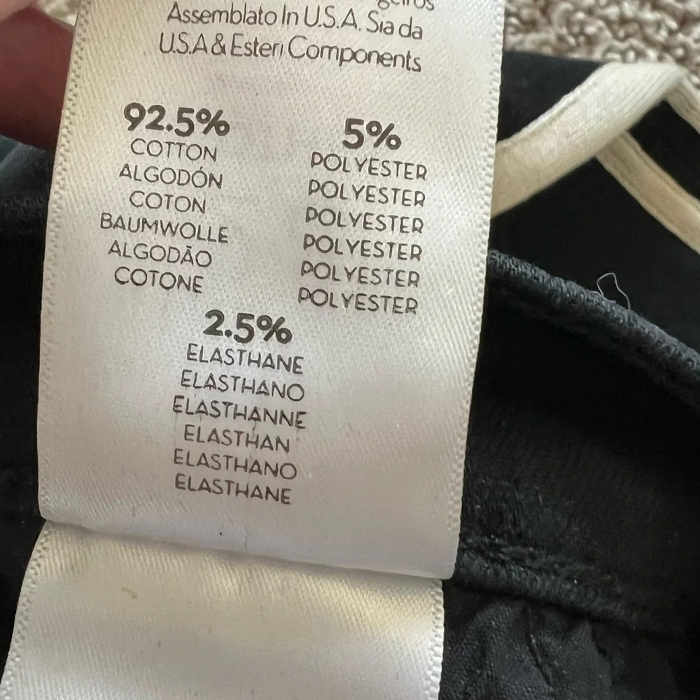 MOTHER Denim Insider Crop Step Fray Jeans Guilty Racer Black Casual Women’s 28 - Picture 13 of 14